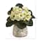 8" African Violet Artificial Plant in Floral Design Vase Set